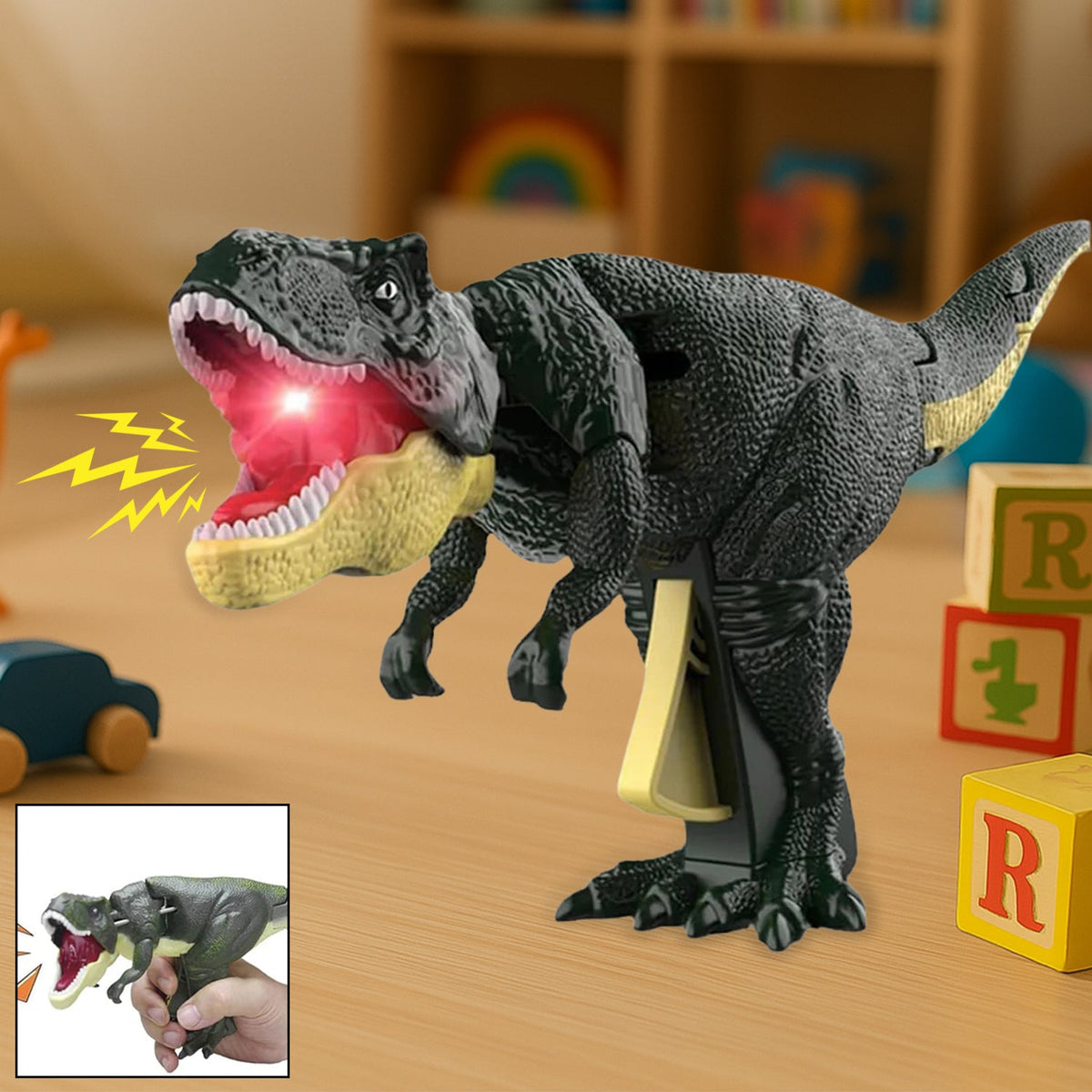 Dinosaur Roaring Toy – Interactive Sound & Light Model
