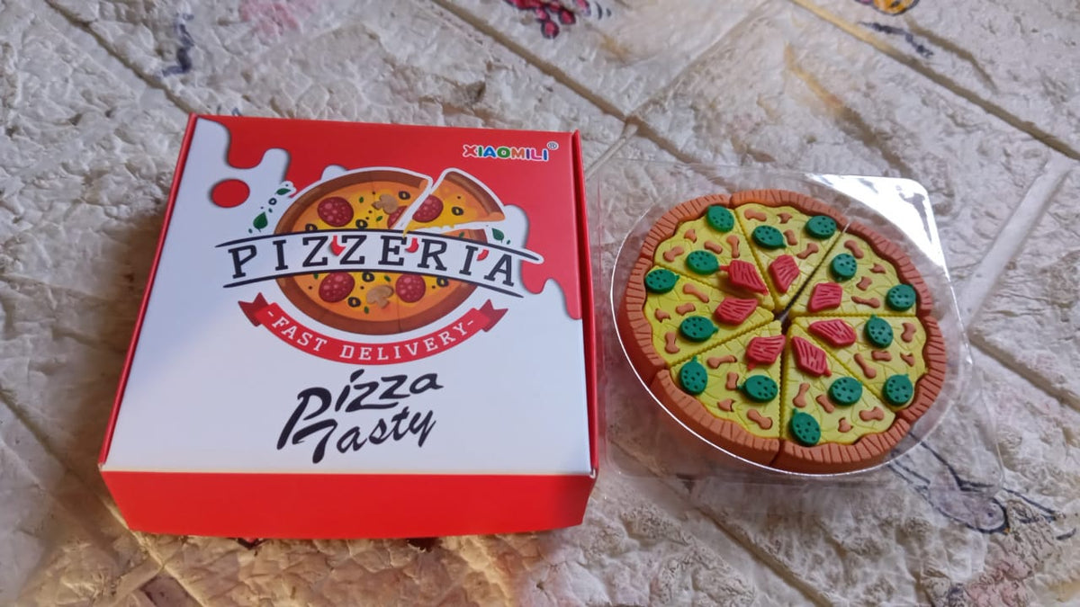 Pizza Eraser set – Fun 3D Slices for Kids' Stationery – view 6