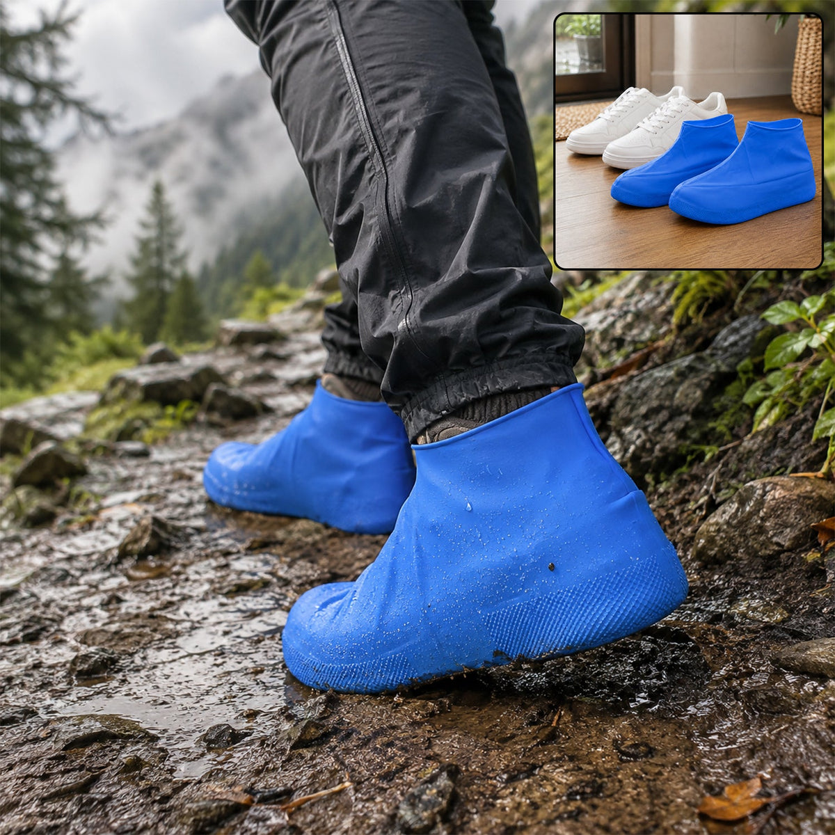 Reusable Medium Latex Waterproof Shoe Covers