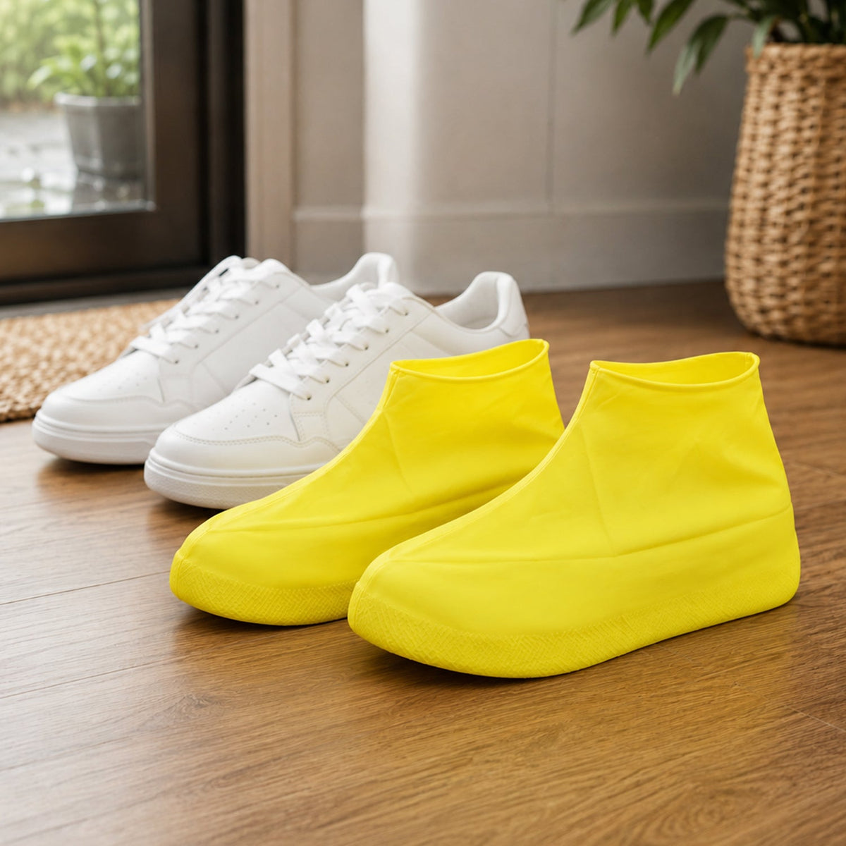 Large Waterproof Shoe Covers for Travel – close-up
