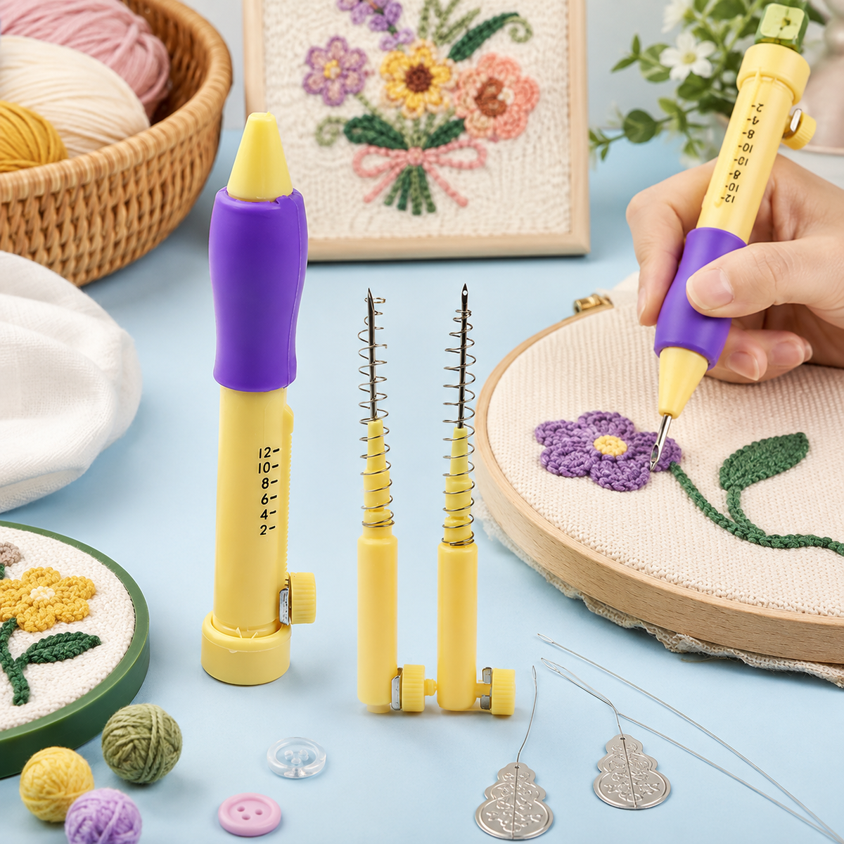Punch Needle set – DIY Embroidery Craft Kit for Beginners