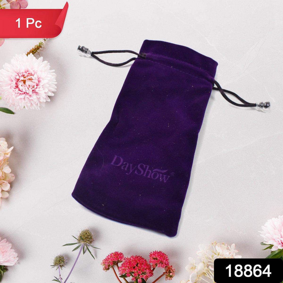 Small Drawstring Gift Bags – Fancy & Reusable – side view