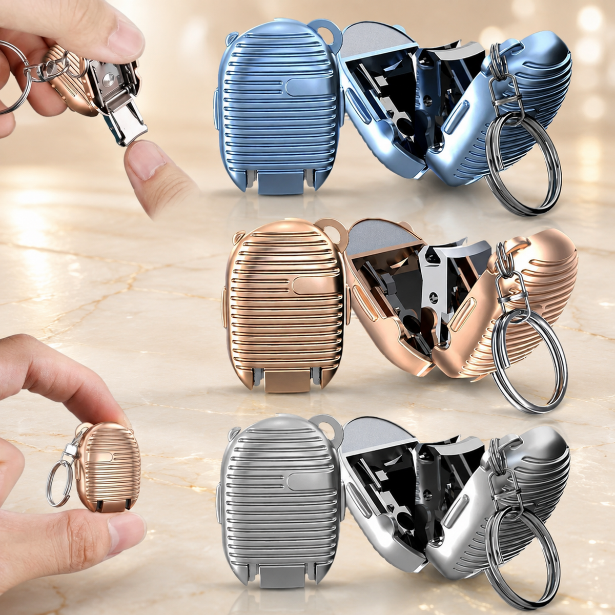 Keychain Nail Clipper – Portable Stainless Steel with File