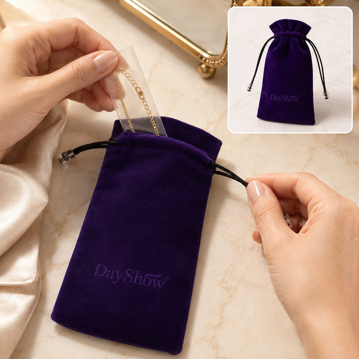 Small Drawstring Gift Bags – Fancy & Reusable