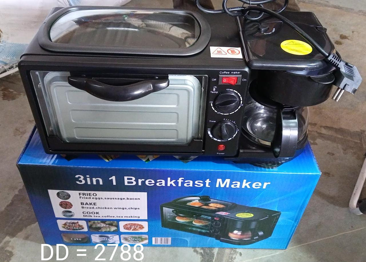 3-in-1 Breakfast Maker – Toaster Oven, Grill & Coffee – view 15