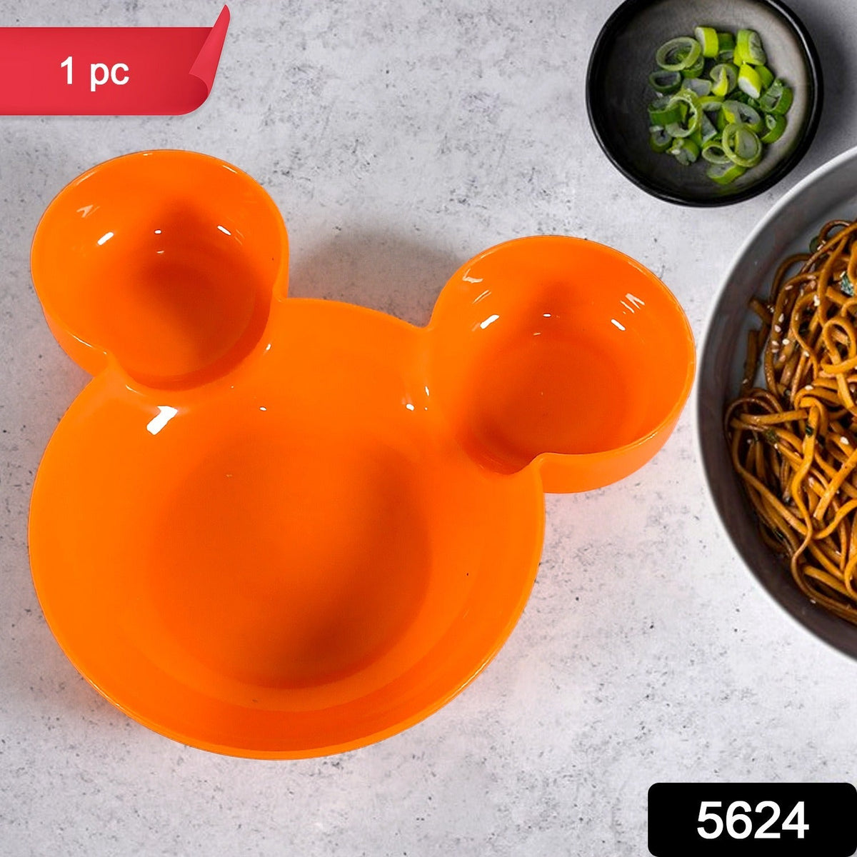 Mickey Mouse Kids Plate – BPA-Free & Unbreakable – side view