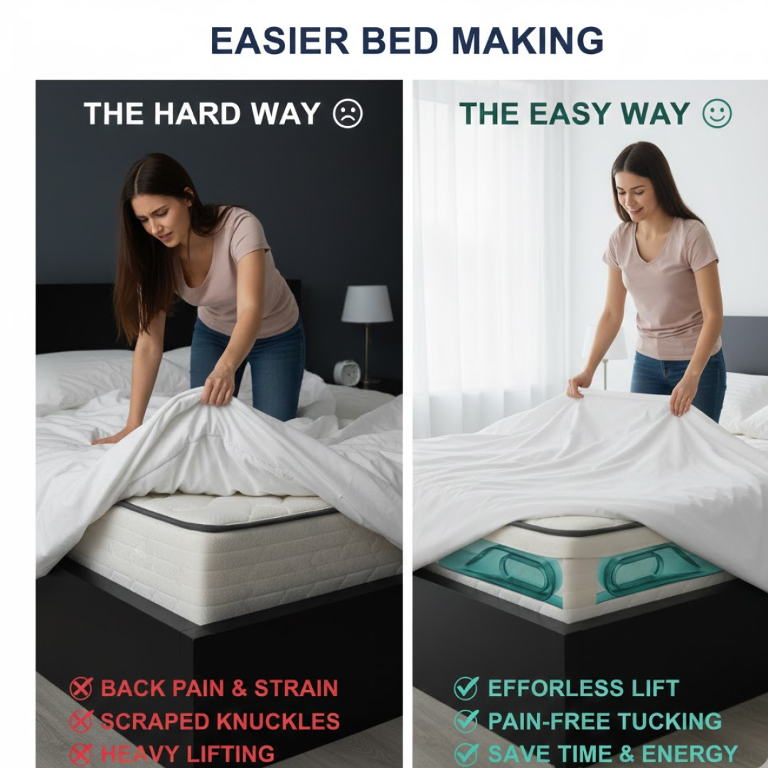 Mattress Lifter Tool – Ergonomic Bed Making Helper – close-up