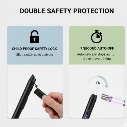 USB Rechargeable Electric Arc Lighter – Flexible, Windproof – detail view