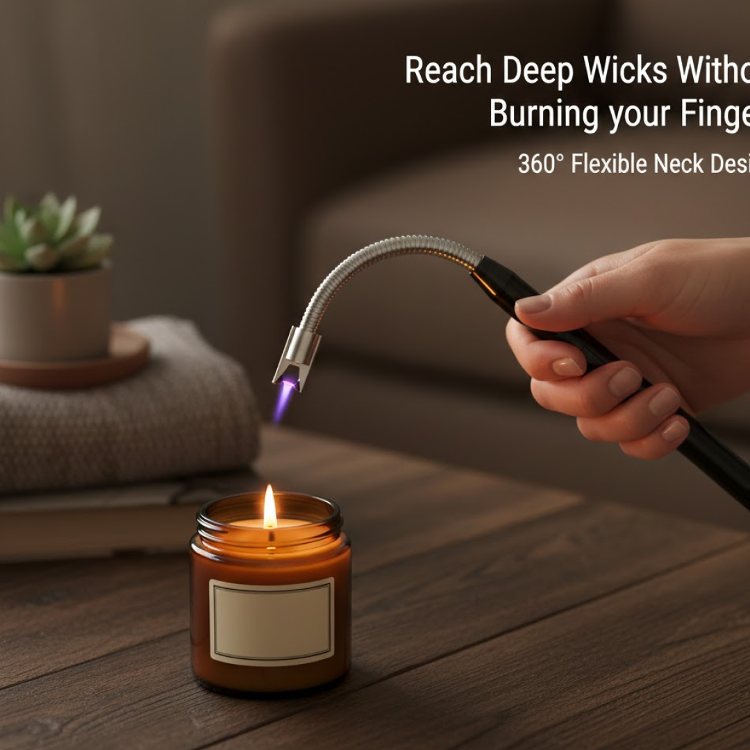 USB Rechargeable Electric Arc Lighter – Flexible, Windproof – alternate view