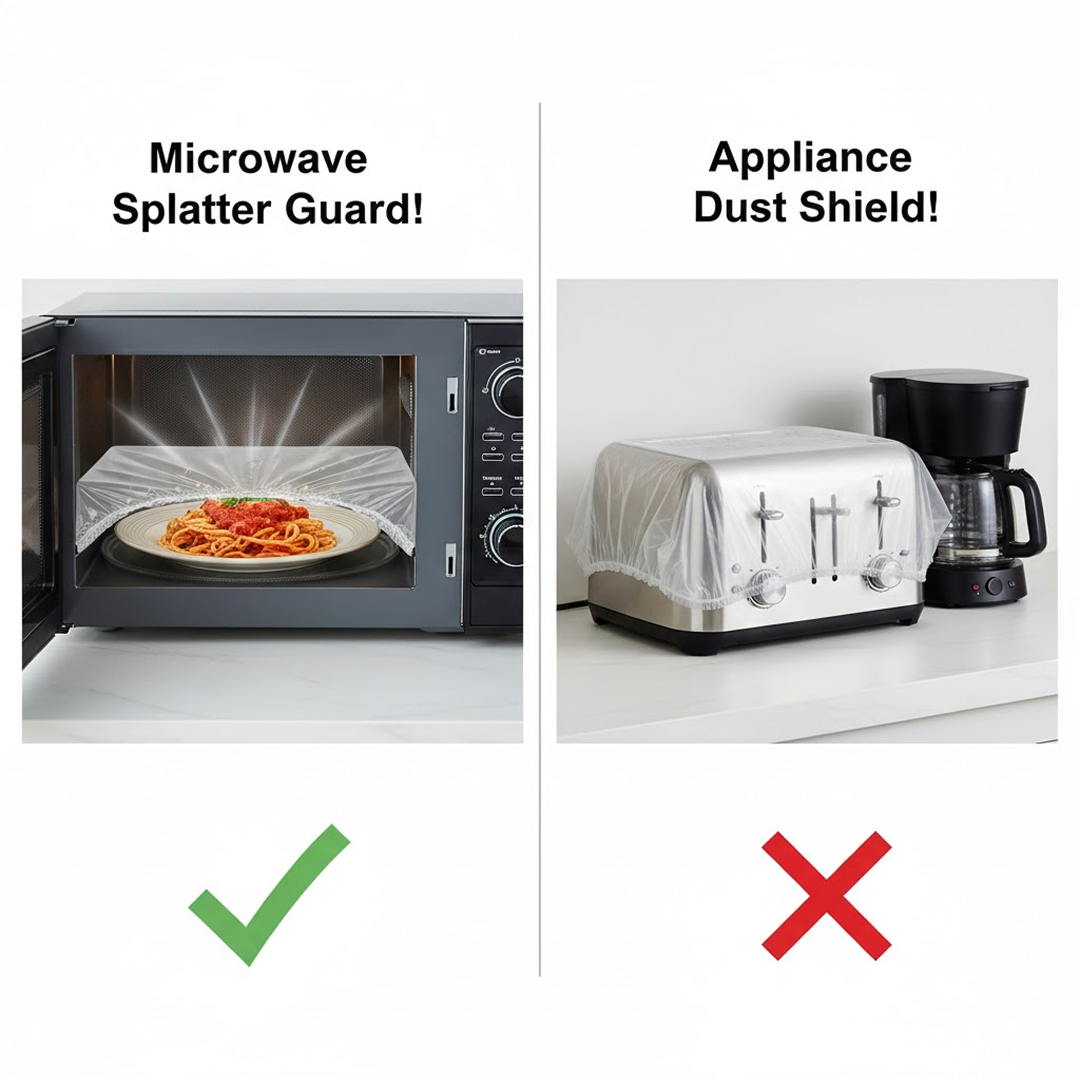 Disposable Furniture Cover – Thick Plastic Dust Proof – alternate view