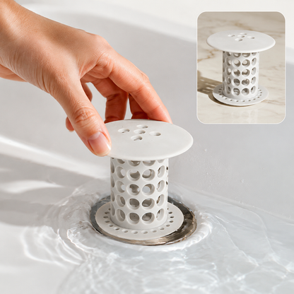 Tub Drain Hair Catcher – Universal Silicone Anti-Clog