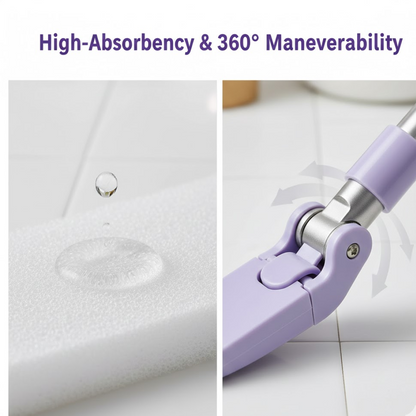 Mini Mop with Automatic Cloth Change & Push-Pull Handle – alternate view