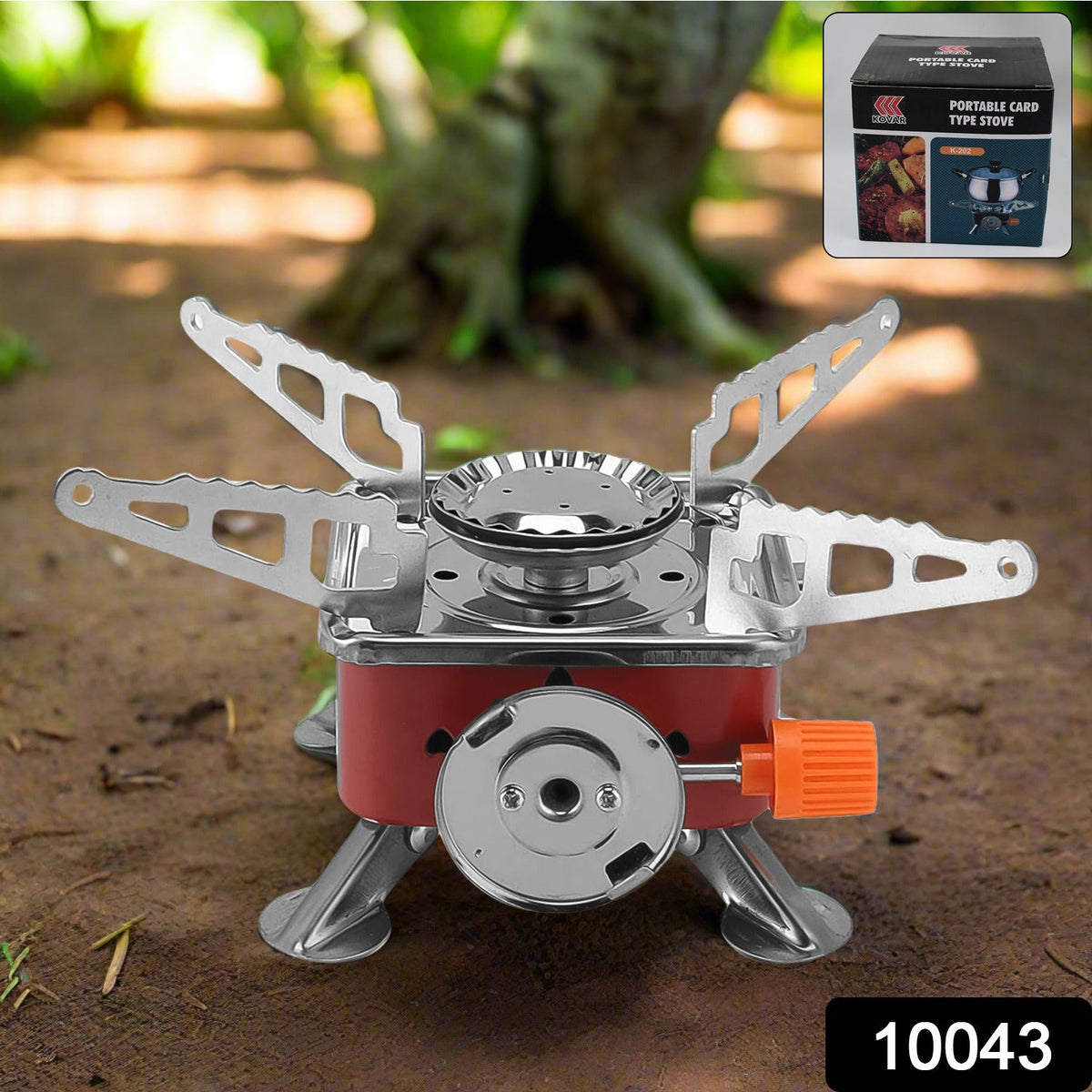 Mini Camping Stove 2800W – Portable Gas Burner for Outdoors – side view