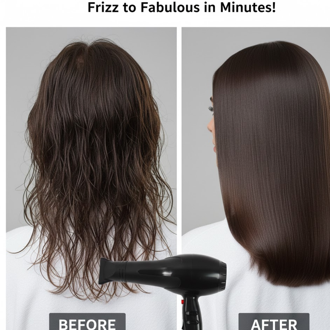 Professional Hair Dryer – 1800W Salon Quality – side view