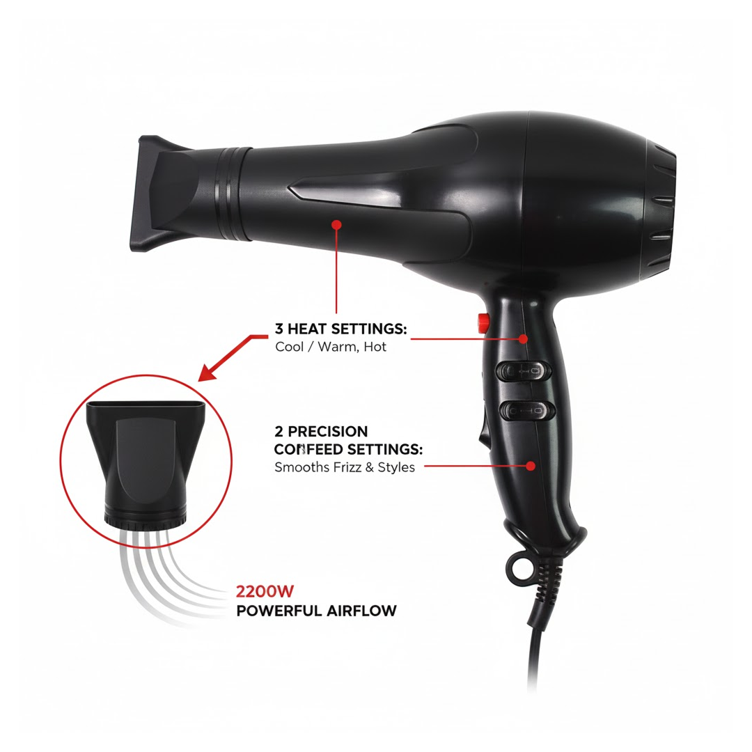 Professional Hair Dryer – 1800W Salon Quality – view 6