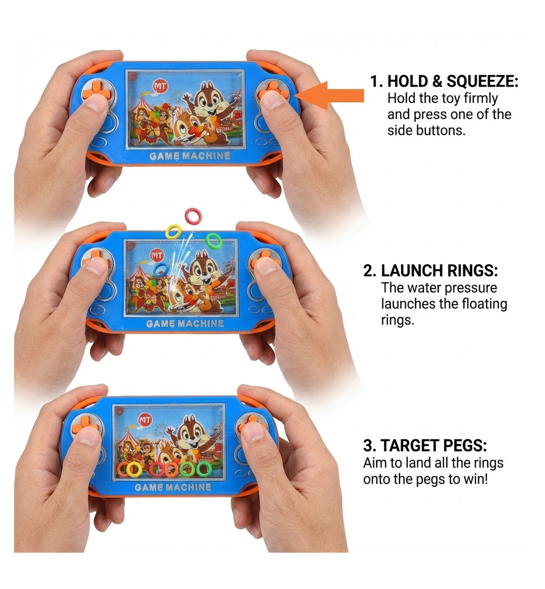 Handheld Water Game Toy – Engaging Squeeze Play – alternate view