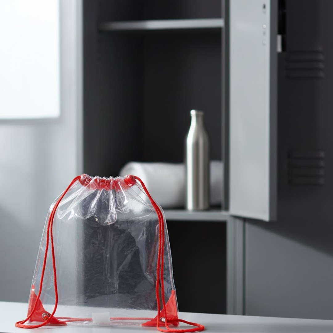 Clear Waterproof Stadium Bag for Gym and Travel – alternate view