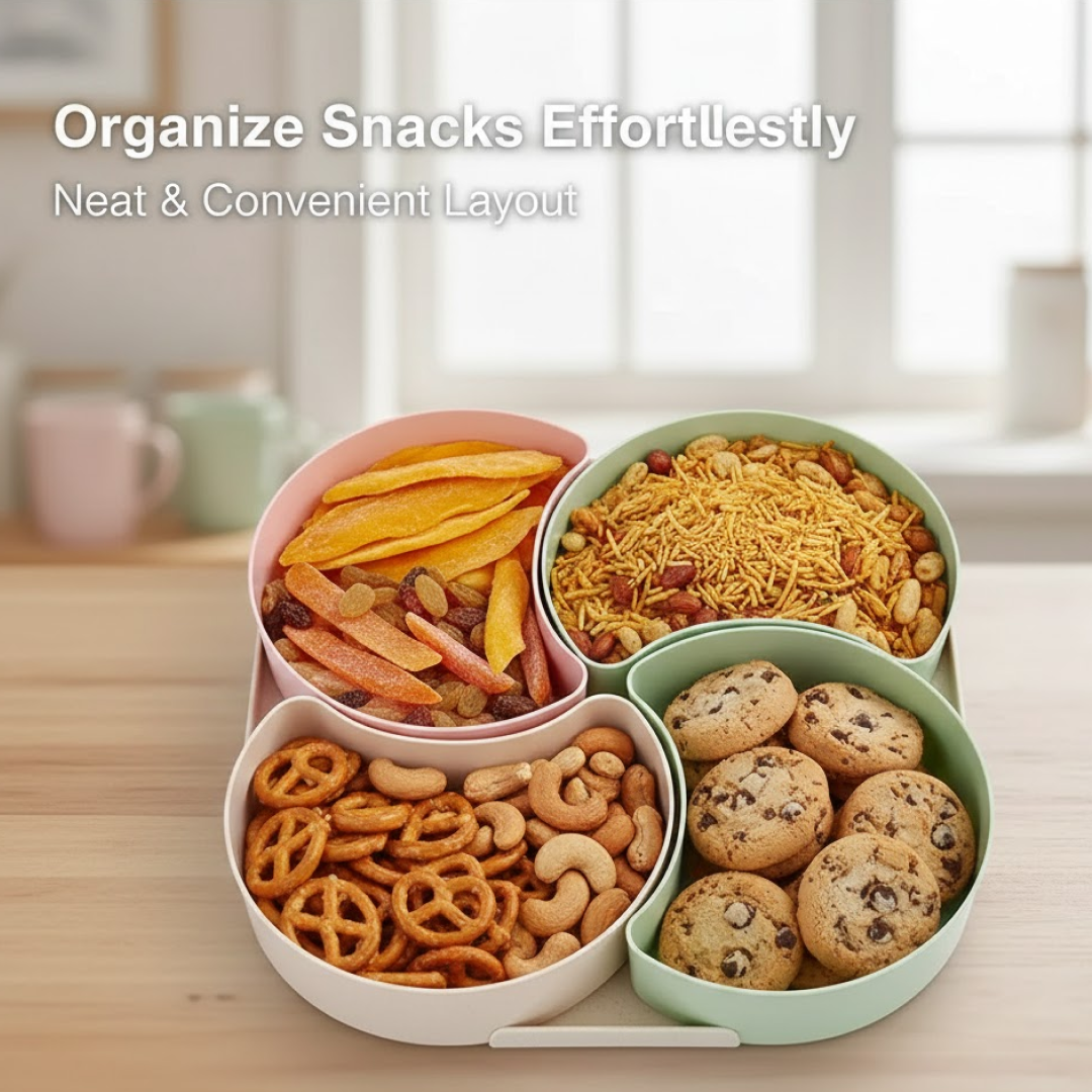 Divided Snack Box – Rotating Dry Fruit Platter – view 7