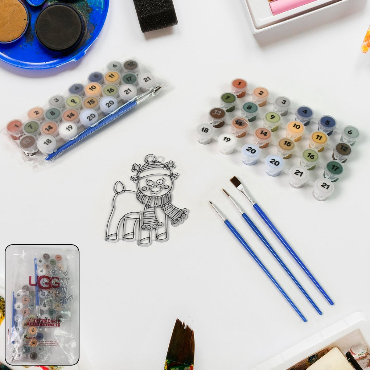 Paint by Number Kits – Adult DIY Art set with Brushes