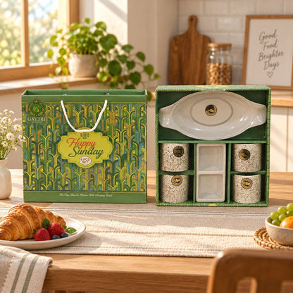 Ceramic Snack & Tea set – 6-Piece Serving
