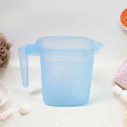 Plastic Bathroom Mugs – Transparent 1000 ml (Set of 4) – alternate view