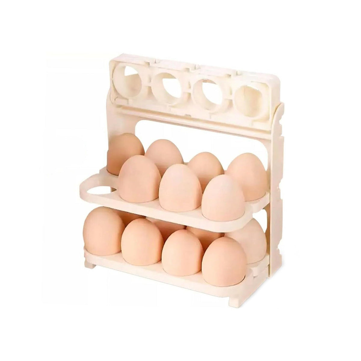 Foldable Egg Tray – 24-Grid Refrigerator Organizer – alternate view