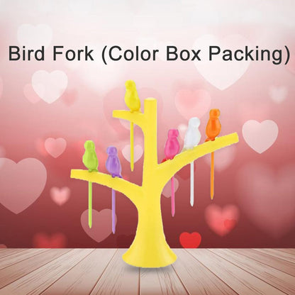 Bird Fruit Forks with Tree Holder – Cute Kids Table Decor – view 10