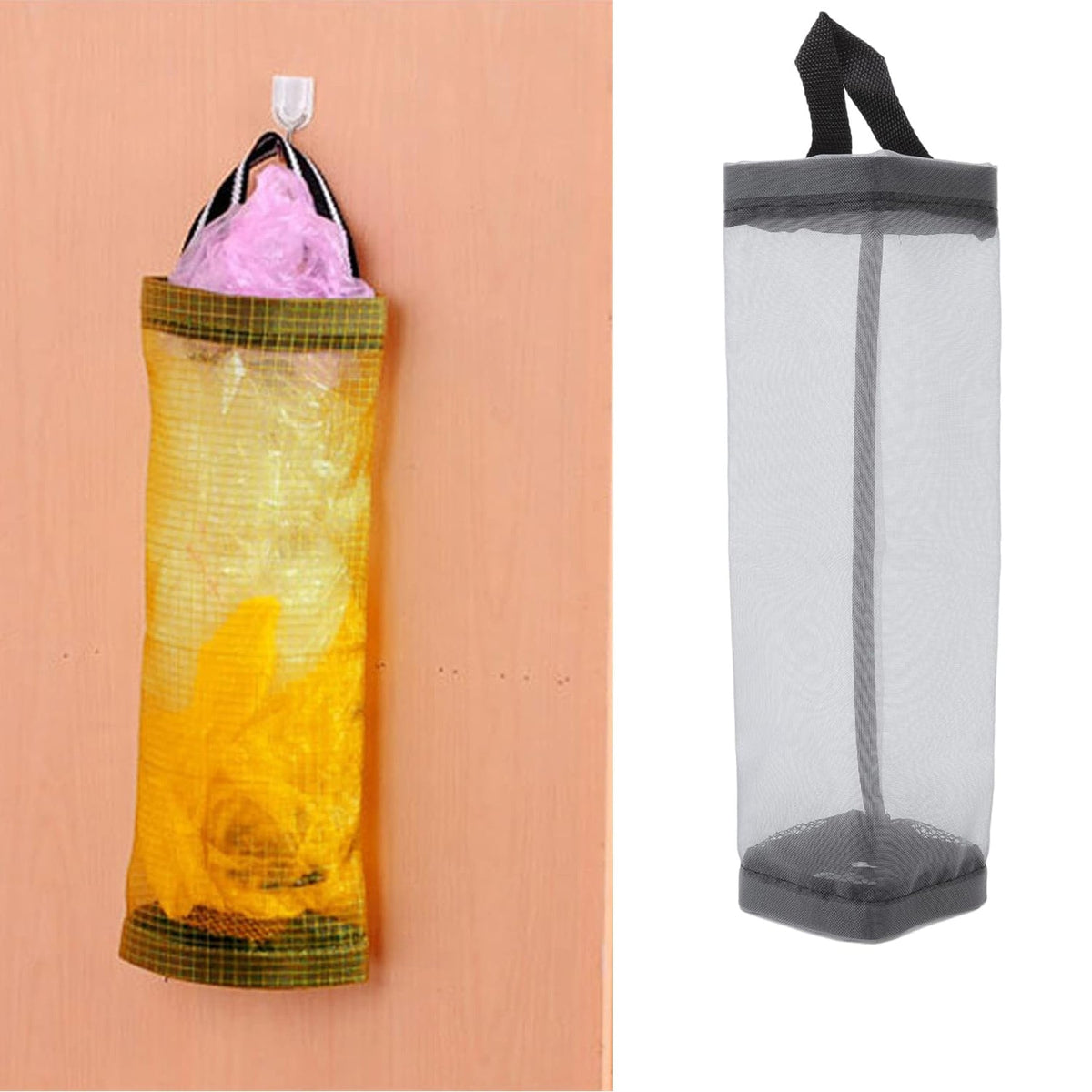 Hanging Waste Bag Holder – Durable Mesh Organizer – view 9