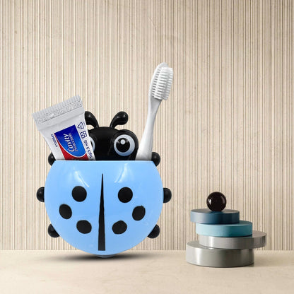 Ladybug Toothbrush Holder – Suction Hook Bathroom Organizer – detail view