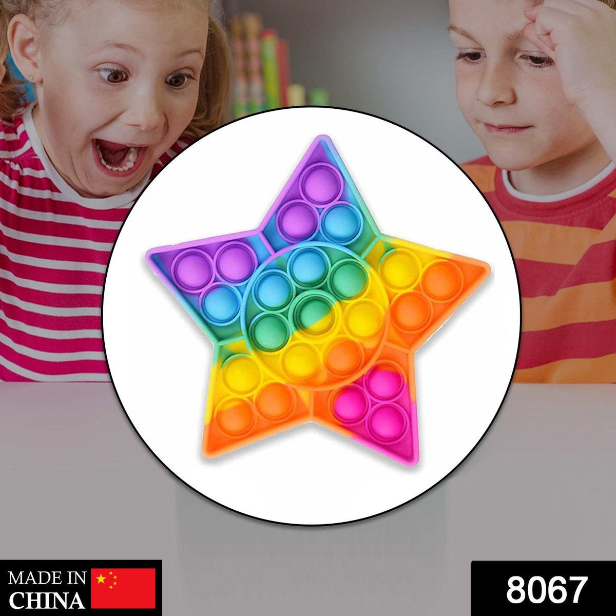 Star Fidget Toy – Engaging Stress Relief for Kids – side view