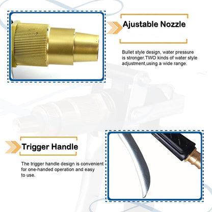 Gold Hose Nozzle – Durable Metal Trigger Spray – view 10