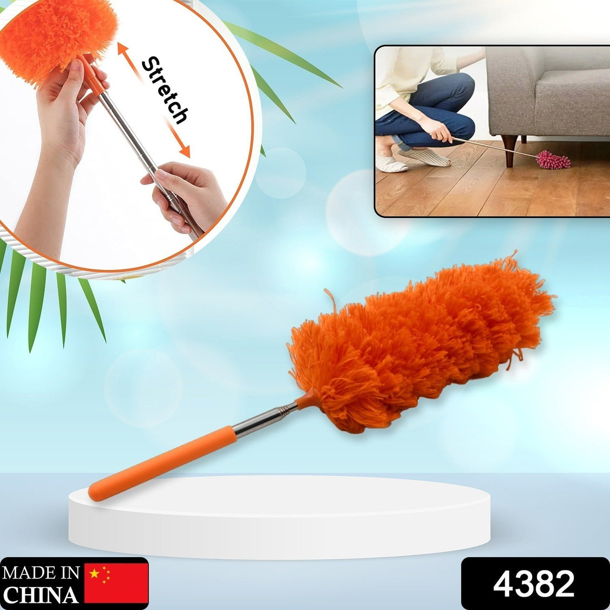 Microfiber Duster – Extendable & Washable Cleaning Tool
