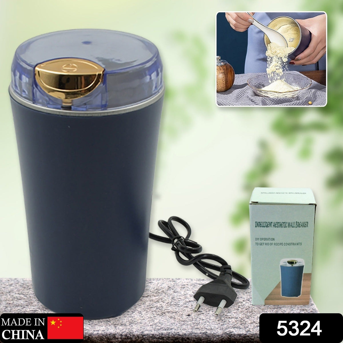 Coffee Grinder Blender – Portable 4-Blade Mini Mixer – view 12