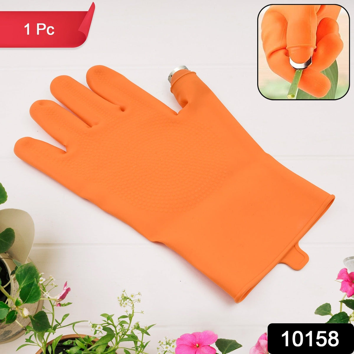 Right-Handed Thumb Cutter Glove – Safe Harvesting – side view
