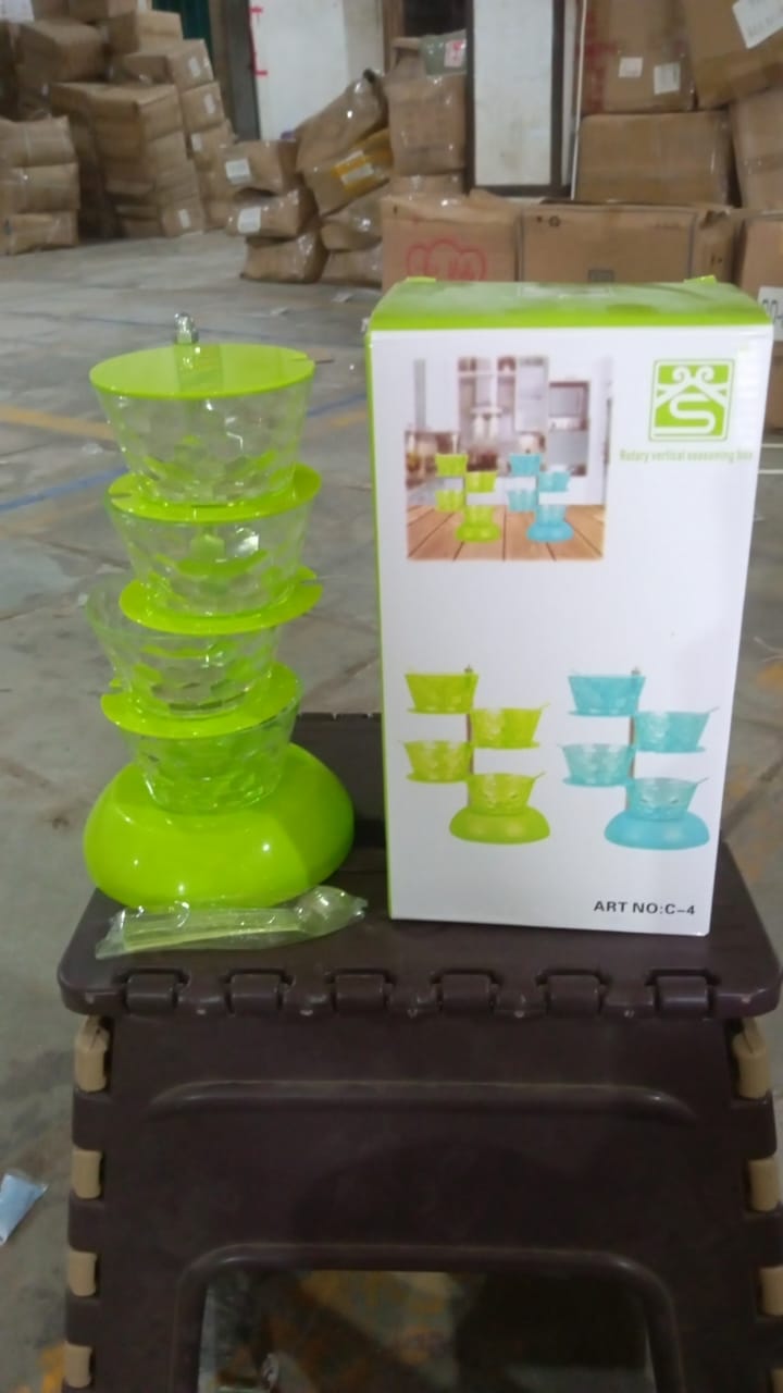 Rotating Spice Rack – 4-Tier 360° Pickle Tower – view 6