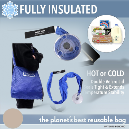 Insulated Grocery Bag – Foldable, Washable & Reusable – view 6