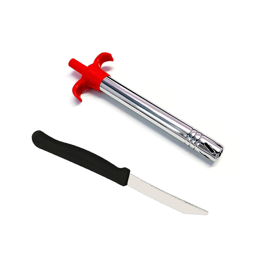 Stainless Steel Gas Lighter & Knife set – 2-in-1 Kitchen – view 9