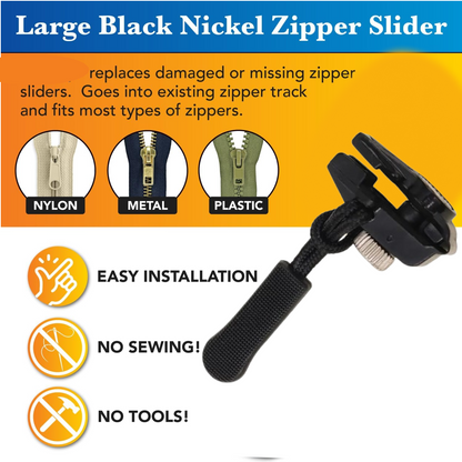 Detachable Zipper Slider – Universal Repair Kit – close-up