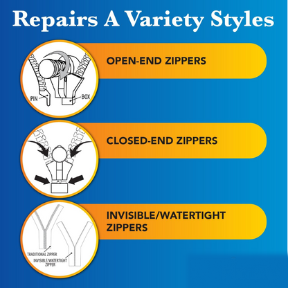 Detachable Zipper Slider – Universal Repair Kit – alternate view