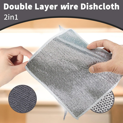 Microfiber Scrubber Cloth – Non-Scratch Kitchen Clean – side view