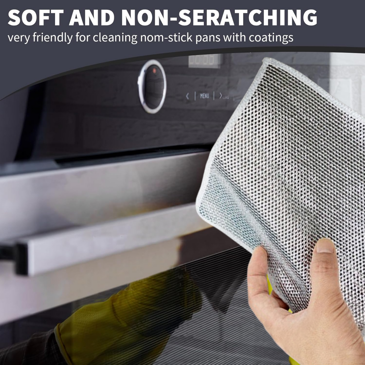 Microfiber Scrubber Cloth – Non-Scratch Kitchen Clean – view 6