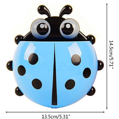 Ladybug Toothbrush Holder – Suction Hook Bathroom Organizer – view 7