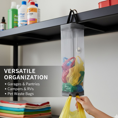 Hanging Waste Bag Holder – Durable Mesh Organizer – alternate view