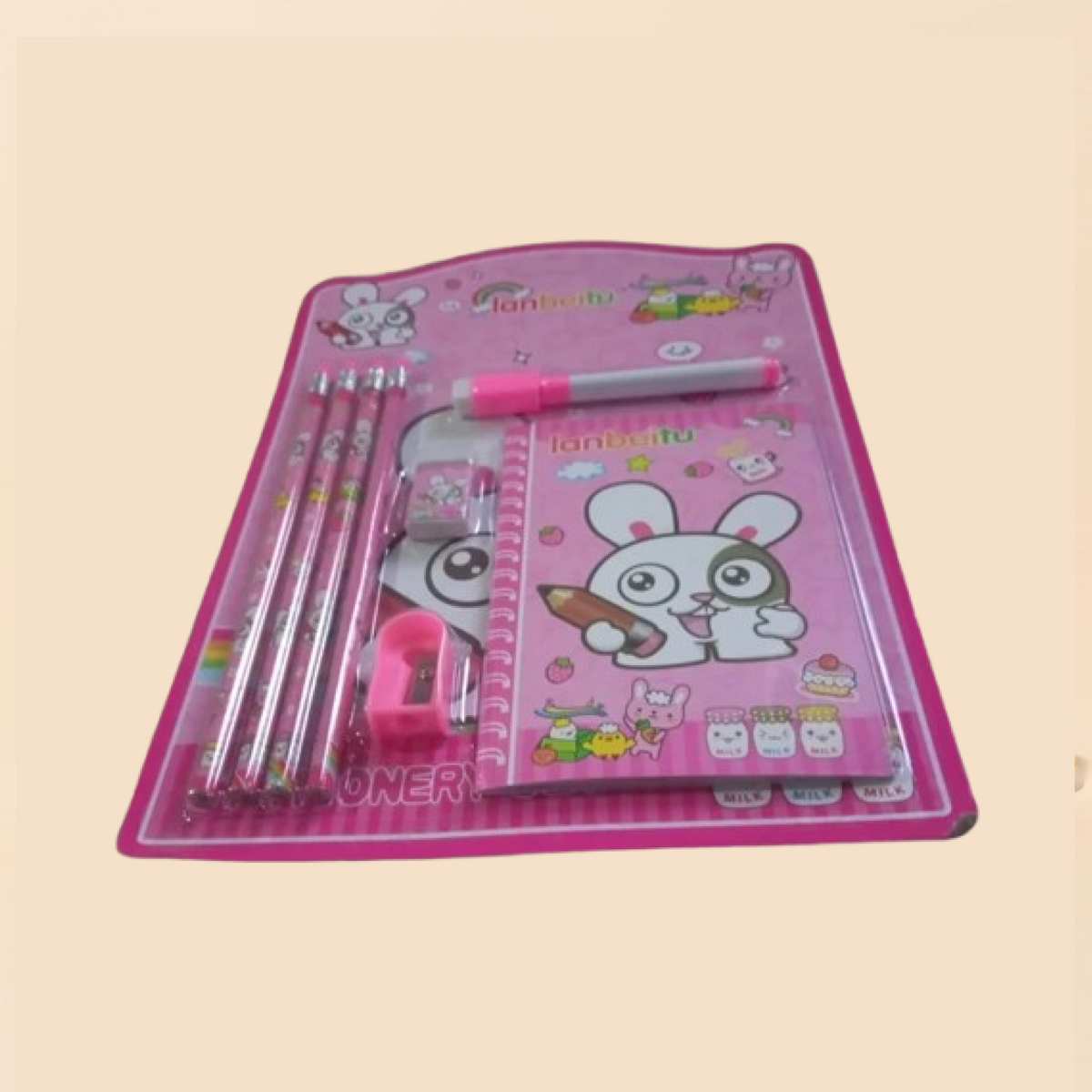 Kids' Stationery Kit – 8 pc School Supply set – detail view