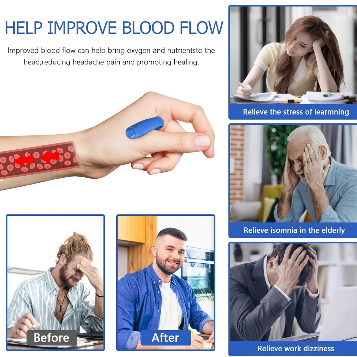 Acupressure Hand Clip – Stress & Migraine Relief – view 7