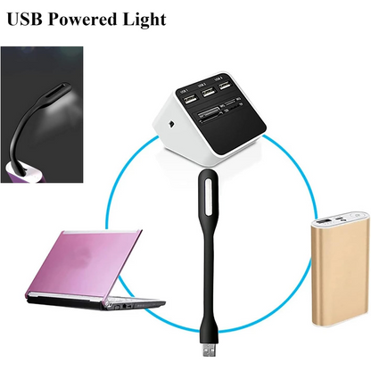 USB LED Light Lamp – Flexible, Eye-Safe & Portable – close-up
