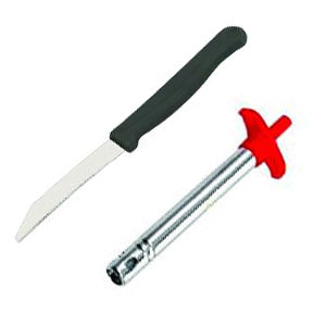 Stainless Steel Gas Lighter & Knife set – 2-in-1 Kitchen – alternate view
