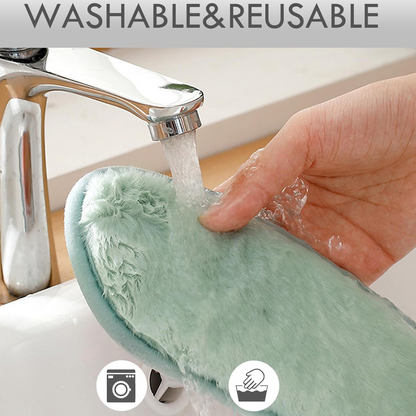 Toilet Seat Cover – Plush Washable for Warmth & Comfort – close-up