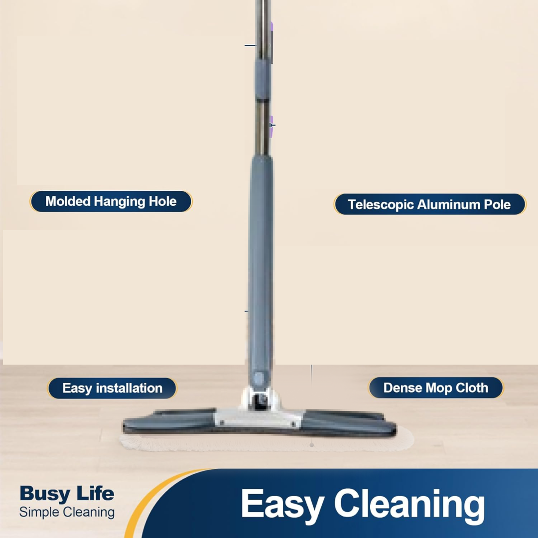 Flat Mop – 360° Rotating Head, Easy Squeeze – view 6