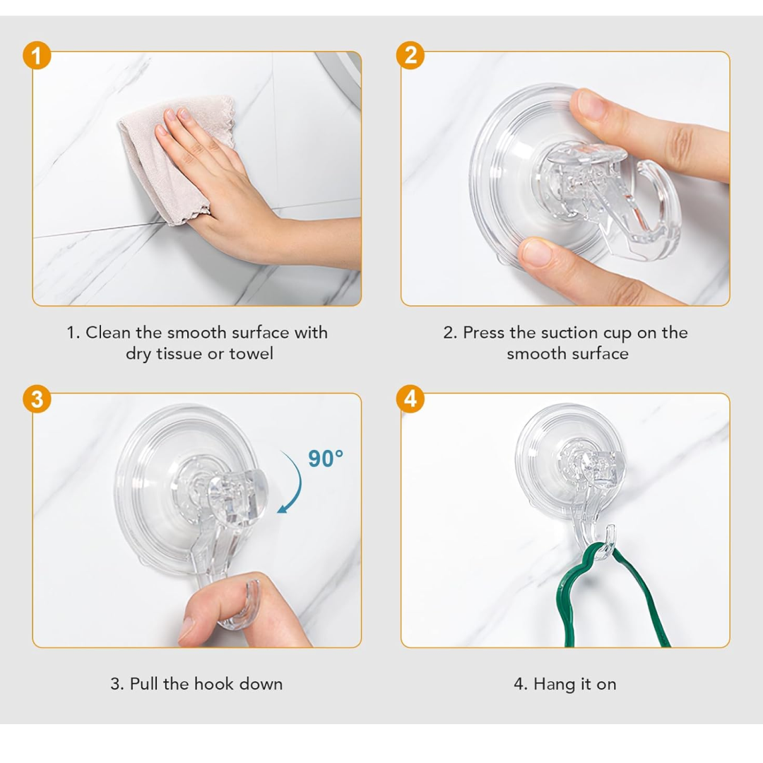 Transparent Suction Cup Hooks Drill Free Wall Hook – view 6
